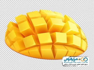 تصویر وکتوری انبه برش خورده با فرمت png