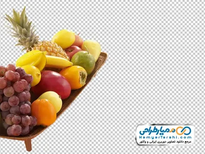 دانلود تصویر png سینی میوه های گرمسیری