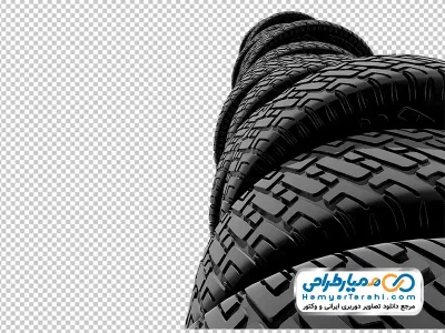تصویر لاستیک های روی هم چیده شده با فرمت png