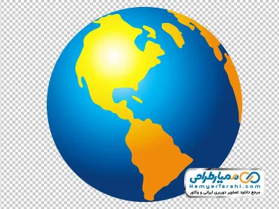دانلود تصویر png کره زمین