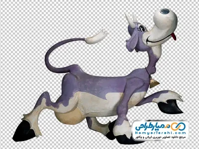 عکس کارتونی گاو با فرمت png