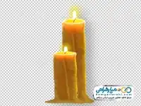 تصویر دوربری شمع ایستاده