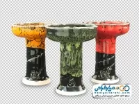 دوربری سری قلیان سرامیکی لعاب کاری شده