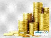 دوربری سکه های روی هم چیده