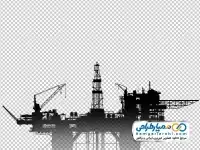 تصویر با کیفیت دکل نفتی