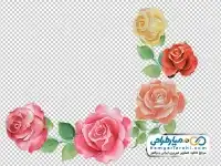 تصویر png حاشیه گل