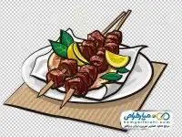 تصویر png دل و جگر سیخ شده