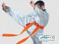 تصویر دوربری پسر کاراته کار