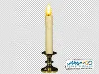 دوربری تصویر شمع در جا شمعی