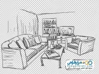 نقاشی اتاق نشیمن