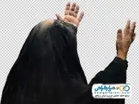 دوربری زن مسن با چادر خاکی
