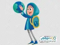 دوربری تصویر دانش آموز دختر