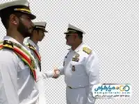 تصویر دوربری ملاقات امیر دریادار با افسران نیروی دریایی