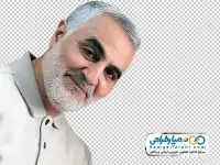 نقاشی صورت خندان سردار سلیمانی
