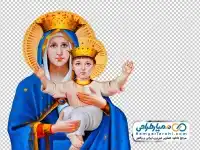 دوربری شمایل حضرت مریم و حضرت مسیح