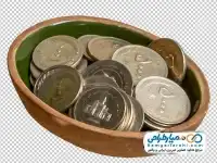 دوربری سکه در کاسه سفالی