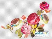 تصویر با کیفیت حاشیه گل