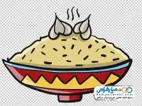 نقاشی ظرف برنج