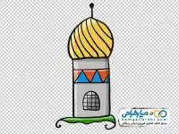 نقاشی گلدسته مسجد