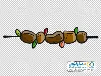 نقاشی سیخ کباب چنجه