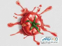 تصویر با کیفیت گوجه له شده