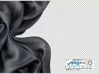 تصویر با کیفیت پارچه ساتن مشکی