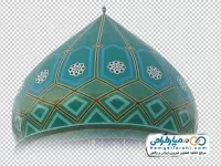 تصویر دوربری گنبد و گلدسته مسجد