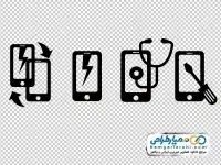 تصویر وکتوری گوشی موبایل