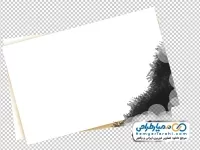 تصویر وکتوری کاغذ با گوشه سوخته