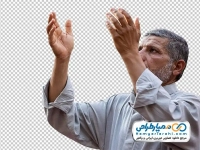 تصویر با کیفیت مرد در حال دعا کردن