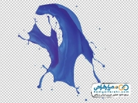 تصویر با کیفیت پاشش رنگ آبی