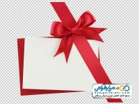 تصویر دوربری پاکت قرمز با ربان