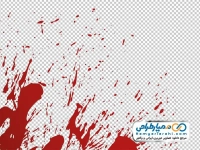 تصویر png پاشش خون