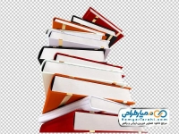 عکس با کیفیت کتاب روی هم چیده