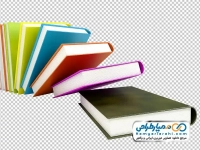 تصویر با کیفیت کتاب چیده شده