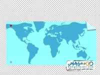 تصویر وکتوری نقشه جهان
