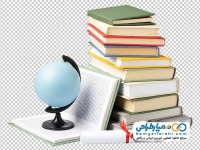 تصویر با کیفیت کتاب های روی هم چیده