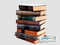 تصویر با کیفیت کتاب روی هم چیده