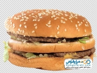عکس png همبرگر دوبل