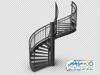 تصویر با کیفیت راه پله مارپیچ