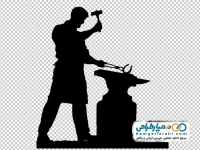 تصویر وکتوری مرد آهنگر