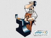 نقاشی مرد آهنگر
