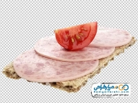 تصویر با کیفیت کالباس و گوجه