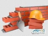 تصویر وکتوری دیوار آجری ساختن