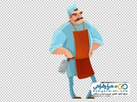 تصویر وکتوری مرد قصاب