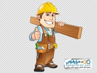 تصویر وکتوری مرد نجار