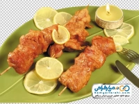تصویر png جوجه کباب در سیخ چوبی