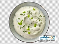عکس png کاسه ماست و شوید