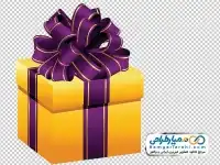 دوربری جعبه کادو طلایی