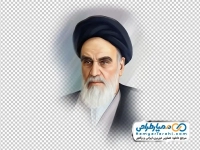 نقاشی دیجیتال آیت الله خمینی